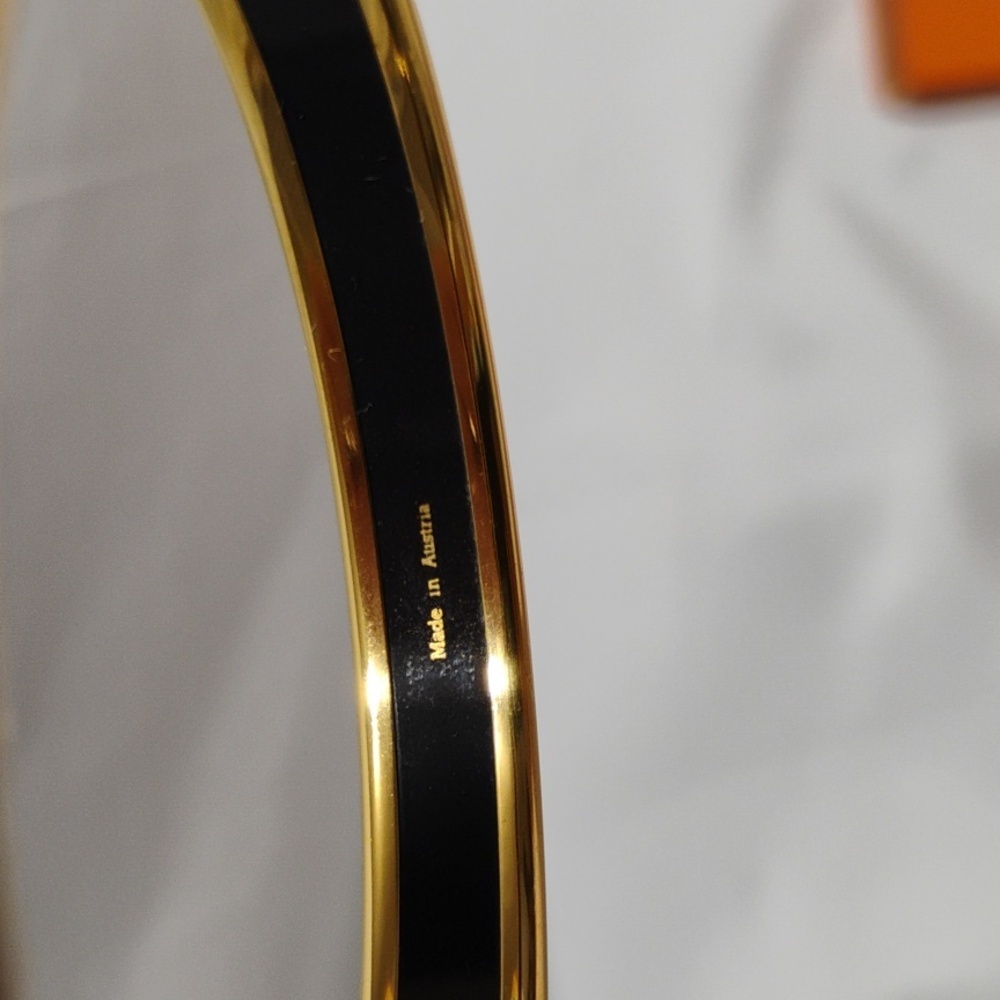 SALE! Authentic Hermes Red Enamel 6Cm Bangle W Box/Bag Amazing Condition - Picture 6 of 15